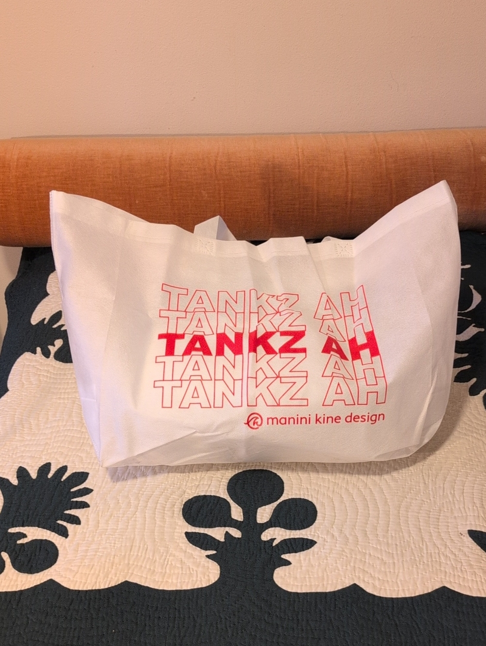 Manini Kine Design TANKZ AH Huge Tote Bag (Made In Hawaii )